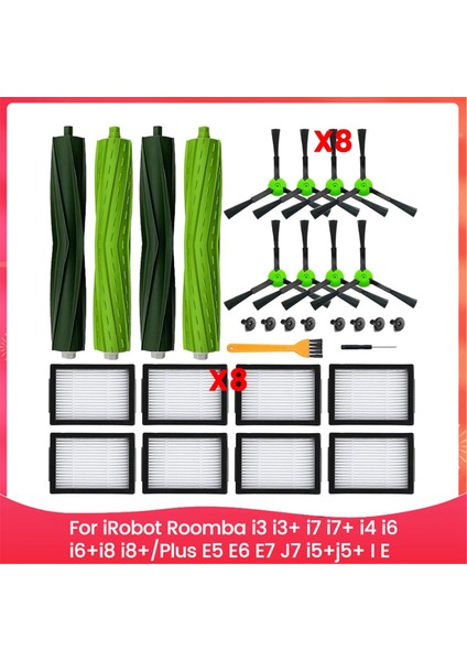 Irobot Roomba I3 I3+ I7 I7+ I4 I6 I6+I8 I8+/plus E5 E6 E7 J7 I5+J5+ I,e &j Serisi Elektrikli Süpürge Için Yedek Parçalar (Yurt Dışından)