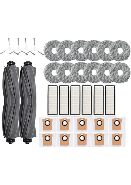 Xiaomi Robot Vakum X20 + / X20 Plus Toz Torbaları Paspas Bezi Aksesuarları Ana Yan Fırça Hepa Filtre Yedek Parçaları (Yurt Dışından)