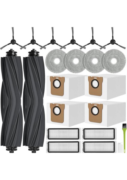 Dreame L20 Ultra Complete / L20 Ultra Yedek Parça Aksesuar Seti Ana Fırçalar, Toz Torbaları (Yurt Dışından)
