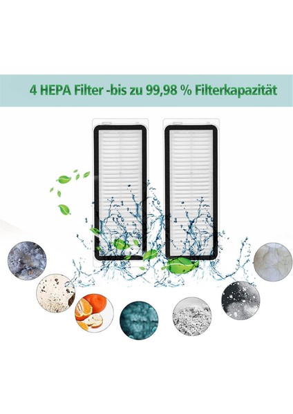 Dreame L10S ULTRA/L10 ULTRA/L10 Prime Toz Torbaları Hepa Filtre Paspas Bezi Robotlu Süpürge Yedek Parçalar (Yurt Dışından) modelleri