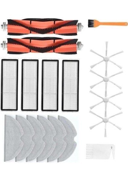 Xiaomi Robot Vakum Mop 2c STYTJ03ZHM Robot Vakum Temizleyici Ana Yan Fırça Hepa Filtre Mop Bezi Parçaları (Yurt Dışından)