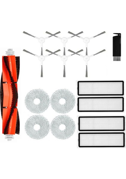 Xiaomi Robot Vacuum S10+ / S10 Plus B105 Elektrikli Süpürge Yedek Parçaları Ana Yan Fırça Hepa Filtre Paspas Bezi Aksesuarları (Yurt Dışından)