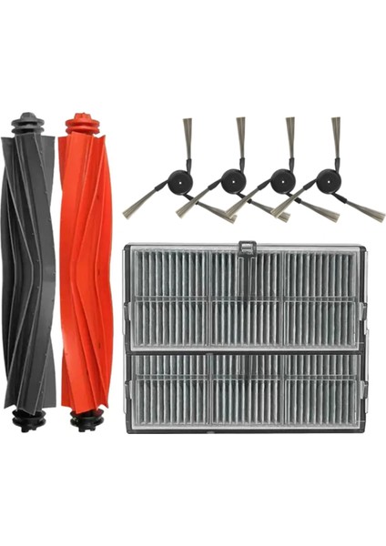 Dreame X40 Pro Ultra Robot Süpürge Aksesuarları Ana Yan Fırça Hepa Filtre Yedek Parçaları (Yurt Dışından)