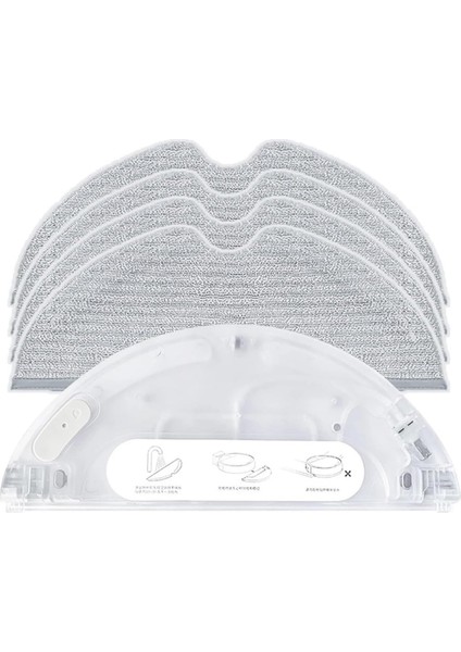 Dreame D9 / D9 Max D9 PRO/L10 Pro Elektrikli Süpürge Aksesuarları Için Yedek Paspas Su Tanklı Mikrofiber Paspas Pedi (Yurt Dışından)