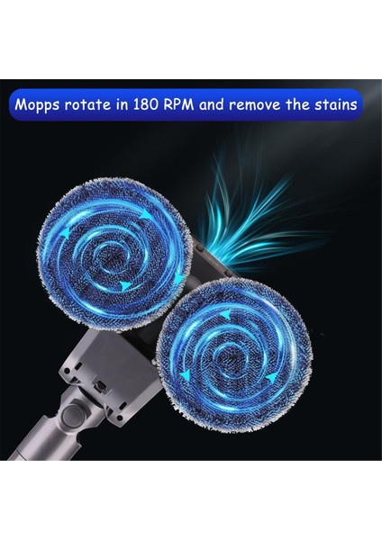 Dyson V12 Slim / V10 Slim Elektrikli Süpürge Için Zemin Paspas Başlığı Çıkarılabilir Su Tankı ve Paspaslı Elektrikli Paspas Aparatı (Yurt Dışından) fiyatları