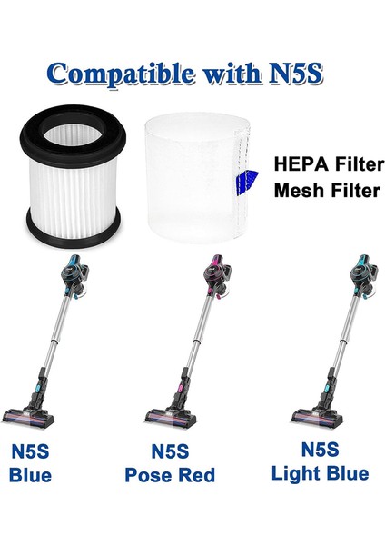 6 Adet Hepa Filtre Örgü Filtre ile Yedek Inse N5S S6T S6P Pro Akülü Elektrikli Süpürge Yedek Parçaları (Yurt Dışından) fırsatları