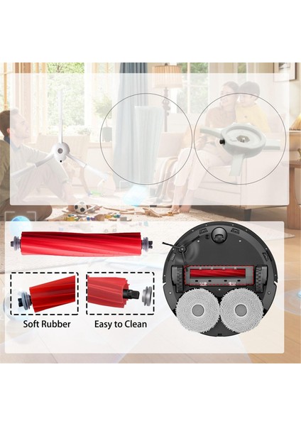 Roborock Qrevo S/qrevo Maxv/qrevo S/qrevo Plus Robtic Elektrikli Süpürge Fırça Filtre Paspaslar Için Aksesuar Seti (Yurt Dışından) fırsatları
