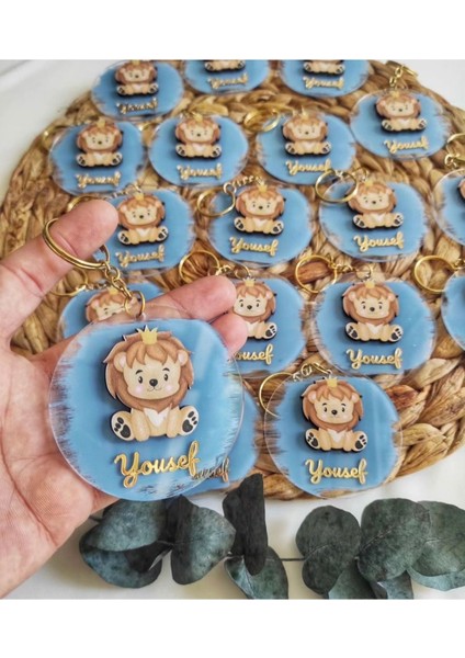 Hediyelik Isimli Anahtarlık Bebek Hediyelik Doğum Hediyeliği Doğum Günü Hediyeliği Bebek Mevlüdü