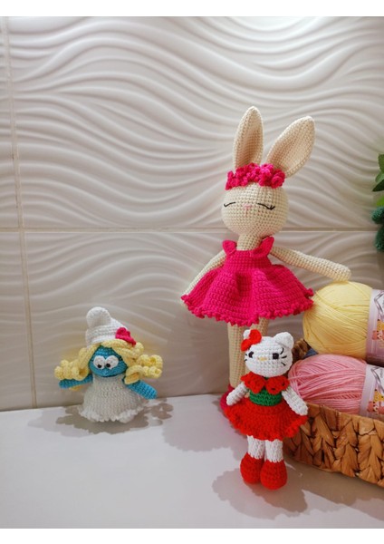 Amigurumi Tavşan Bebek, Şirine ve Hellokitty