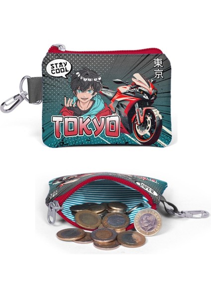 Yeşil Kırmızı Tokyo Desenli Erkek Çocuk Valiz Seti fırsatları