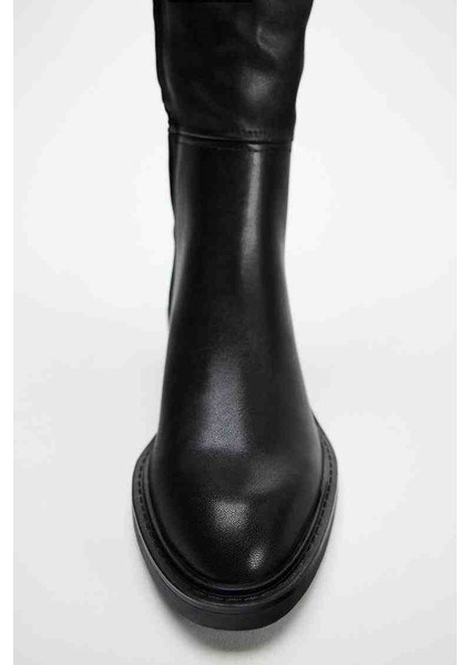 Allbucks Zara, Dize Kadar Düz Çizme ABZRA1007