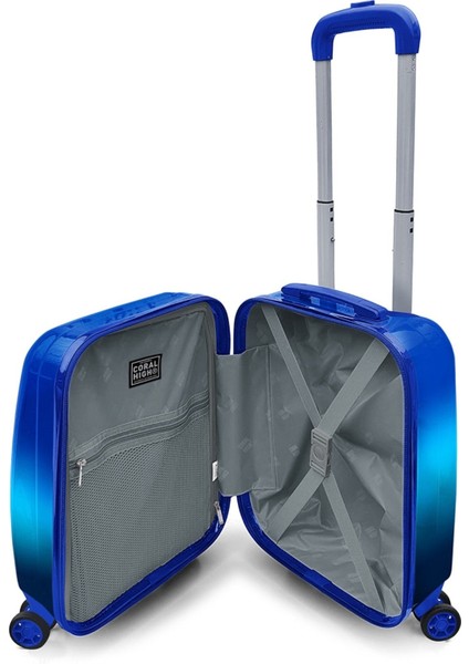 Erkek Çocuk Mavi-Lacivert Seyahat Seti (Valiz-Bel Çantası-Bozuk Para Cüzdanı) modelleri