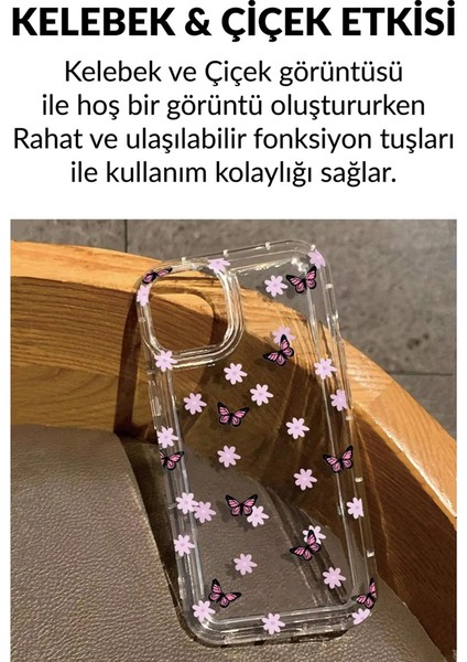 iPhone 15 Pro Max Çiçekli Butterfly Seri Silikon Kapak fiyatları