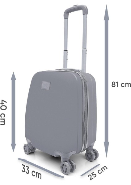 Mor Desenli Kız Çocuk ve Kadın Mini Kabin Boy Tekerlekli Valiz indirimleri