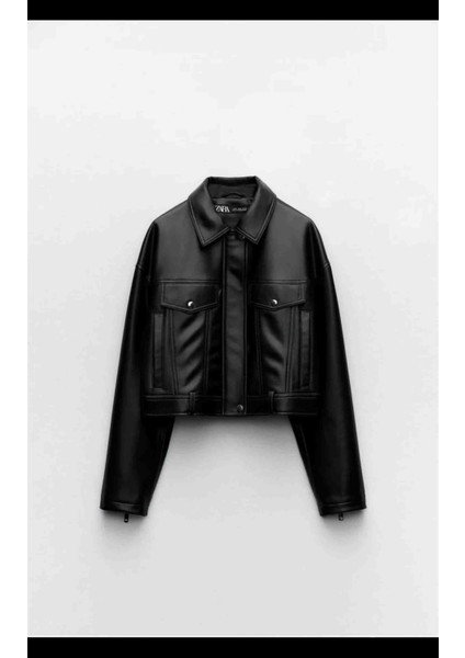 Allbucks Zara, Suni Deri Kısa Ceket ABZRA0070