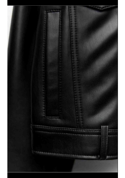 Allbucks Zara, Suni Deri Kısa Ceket ABZRA0070