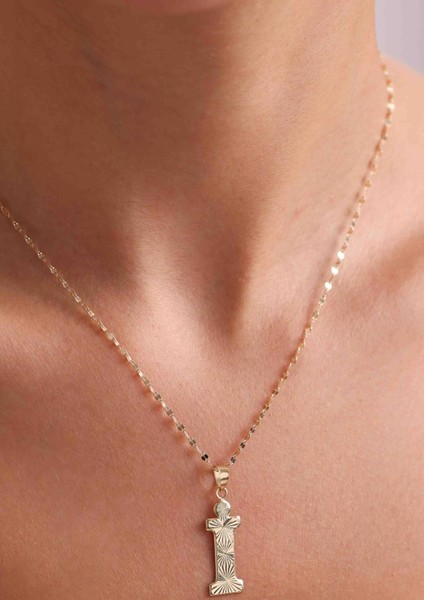 14 Ayar Altın I Harf Füzyon Kolye fiyatları