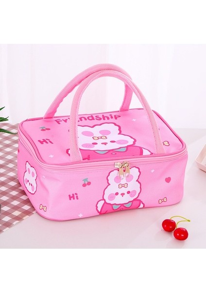 Home Goods Öğrenciler Yalıtımlı Öğle Yemeği Kutusu Çantası Kalın Taşıyan Büyük Kapasiteli Bento Öğle Yemeği Çantası (Yurt Dışından)