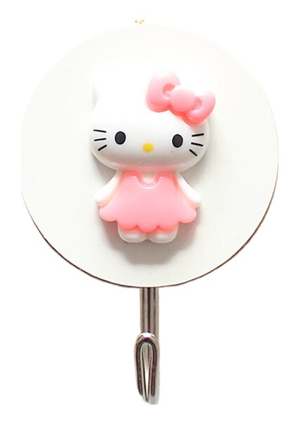 Hellokitty Karikatür Temiz Kız Yaratıcı Ahşap Güçlü Yapışkan Kanca Duvar Duvar Kapısı Kapının Arkasında Yumruk Yok Kancalar (Yurt Dışından)