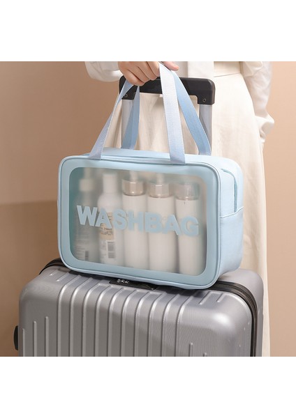 Ekstra Büyük Transparent Makeup Bag - Pvc Toilet Storage Bag - Bath, Swimming, Beach Bag (Yurt Dışından) fiyatları