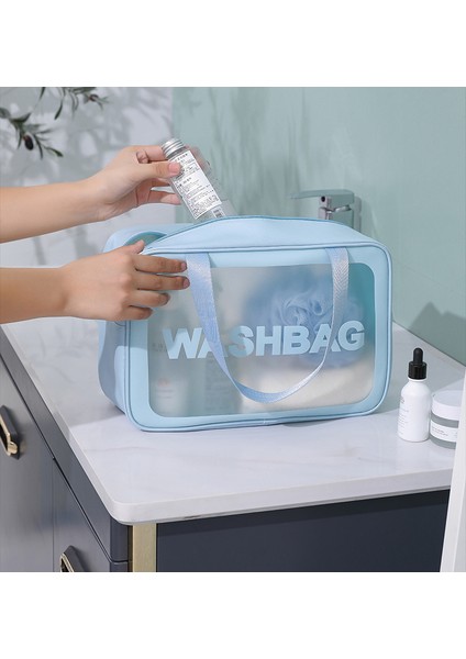 Ekstra Büyük Transparent Makeup Bag - Pvc Toilet Storage Bag - Bath, Swimming, Beach Bag (Yurt Dışından) fırsatları