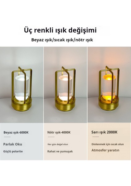 Tatil Hediyeleri, Metal Masa Lambaları, Taşınabilir Lambalar, Yatak Odası Gece Lambaları (Yurt Dışından)