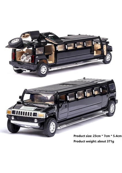 Yüksek Simülasyon 1:32 Alaşım Hummer Limuzin Metal Diecast Araba Modeli Geri Çeken Müzikal Çocuk Oyuncak Araçları Noel Hediyesi | Diecasts & Oyuncak Araçları (Yurt Dışından)