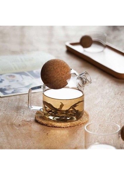 250ML Yaratıcı Cam Su Potu Ahşap Top Patlama Anti Ket Işyası (Yurt Dışından)
