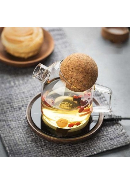 250ML Yaratıcı Cam Su Potu Ahşap Top Patlama Anti Ket Işyası (Yurt Dışından)