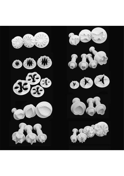 33PCS Kek Dekorasyon Fondan Piston Kesiciler Aletler Kalıp Kurabiye Kesici Diy Pişirme Aletleri Fırın Yazılımı Kek Kalıp | Kurabiye Aletleri (Yurt Dışından) fırsatları