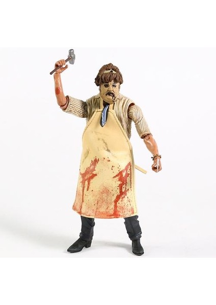 18CM Neca Texas Testere Katliam Pvc Aksiyon Figürü Koleksiyon Model Oyuncak 7 (Yurt Dışından)