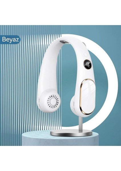 Yeni Asılı Boyun Taşınabilir Yapraksız Küçük Fan USB Şarj Edilebilir (Yurt Dışından)