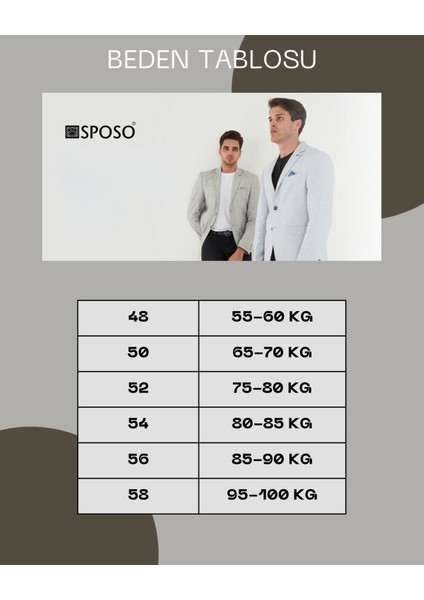 5135 Dar Kalıp Kareli Antrasit Erkek Blazer Ceket