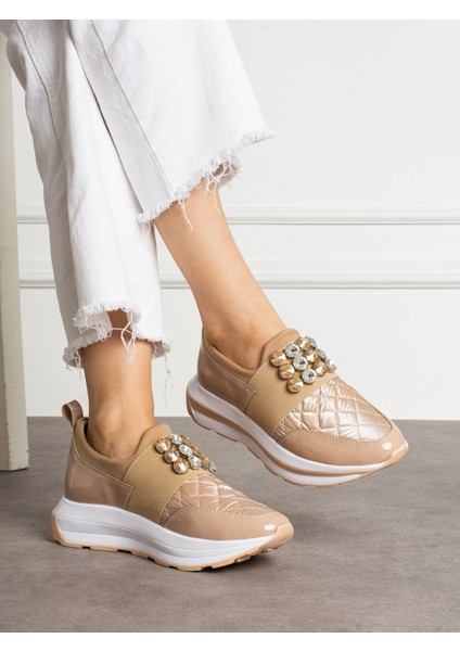 Crest Vizon Taş Detay Kadın Sneakers