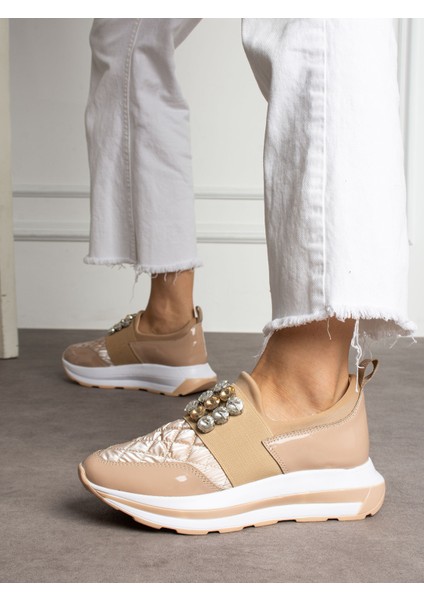 Crest Vizon Taş Detay Kadın Sneakers