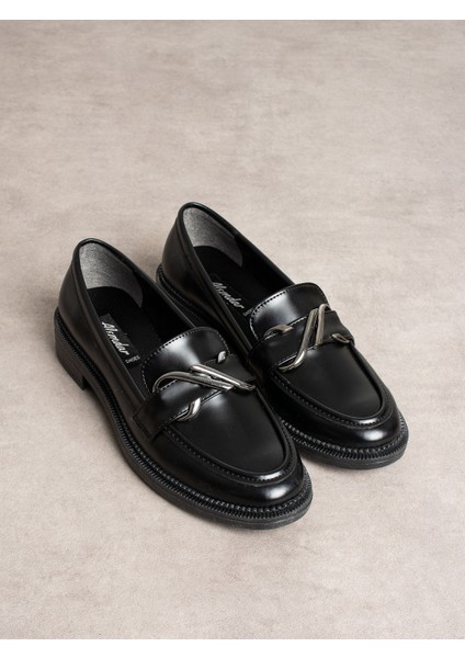Vibe Siyah Toka Detay Kadın Loafer fiyatları