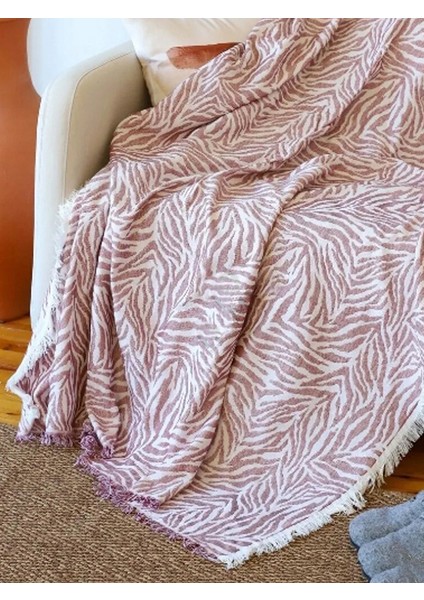 60 x 210 cm Zebra Desenli Koltuk Örtüsü, Tek Kişilik Pike, Tek Kişilik Yatak Örtüsü, Tv Battaniyesi