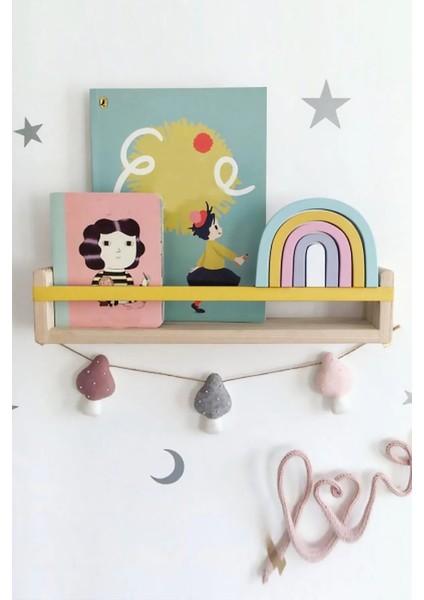 Ahşap Bebek Çocuk Odası Montessori Raf Ahşap Duvar RAFI(WDN-266)