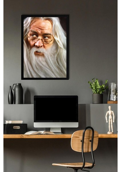 Harry Potter Albus Dumbledore Çerçeveli Tablo - Film Posteri Tablo