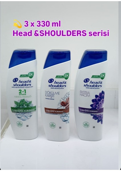 330 ml Şampuan 3'lü
