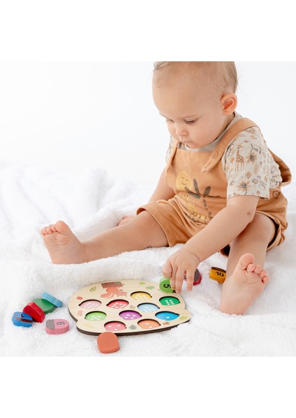 Montessori 3 Boyutlu Ahşap Balık Tutma Oyunu + Montessori Ahşap Sincap Rakamları Öğreniyorum fırsatları
