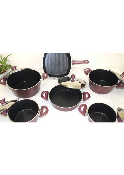 Pilav Ihtişamı: Şefin Seçimi 11 Parça Non-Stick Tencere Seti