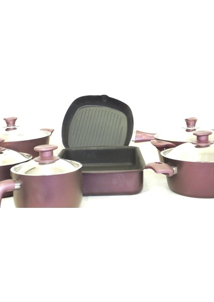 Deluxe 12 Parça Tencere Seti: Şefin Tercihi Non Stick Tencere Seti