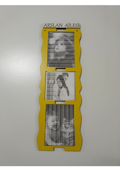 Çerçeve Renk ve Isim Seçenekleri ile 3 Fotoğraflık Çok Şık Kaliteli fiyatları