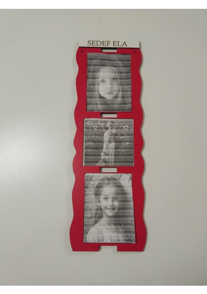 Çerçeve Renk ve Isim Seçenekleri ile 3 Fotoğraflık Çok Şık Kaliteli modelleri