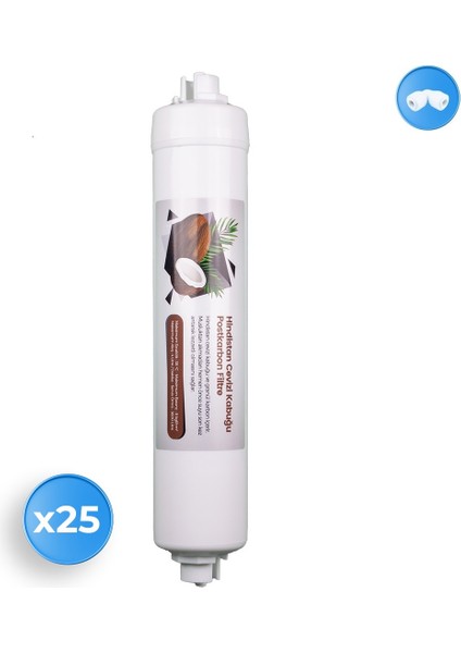 Su Arıtma Cihazı Coconut Eco Post Carbon Tatlandırıcı Filtre 25 Adet fiyatları