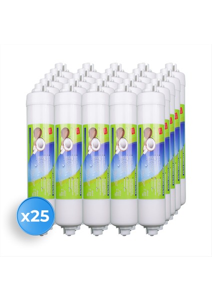 Su Arıtma Cihazı Coconut Premium Post Carbon Tatlandırıcı Filtre 25 Adet