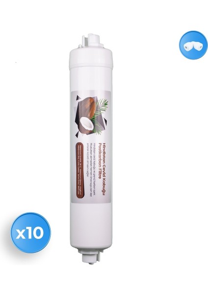 Su Arıtma Cihazı Coconut Eco Post Carbon Tatlandırıcı Filtre 10 Adet fiyatları