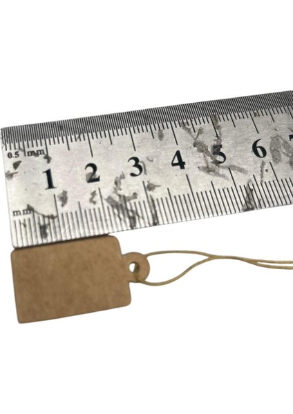 Yerli Üretim Orta Boy Kraft Renk 2 /1,5 cm 80 Adet Karton İpli Etiketi