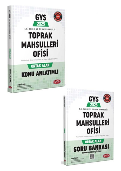 Yayınları Toprak Mahsulleri Ofisi GYS Ortak Alan Konu Anlatımı - Soru Bankası Görevde Yükselme